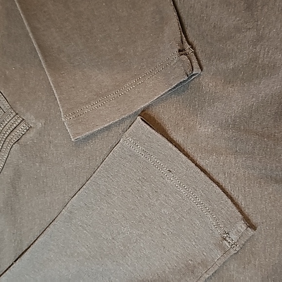 NWOT CASLON ORGANIC COTTON BROWN 3/4 SLEEVE V NECK TOP - Picture 6 of 9